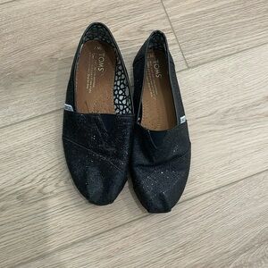 Toms glittery shoes, size 7